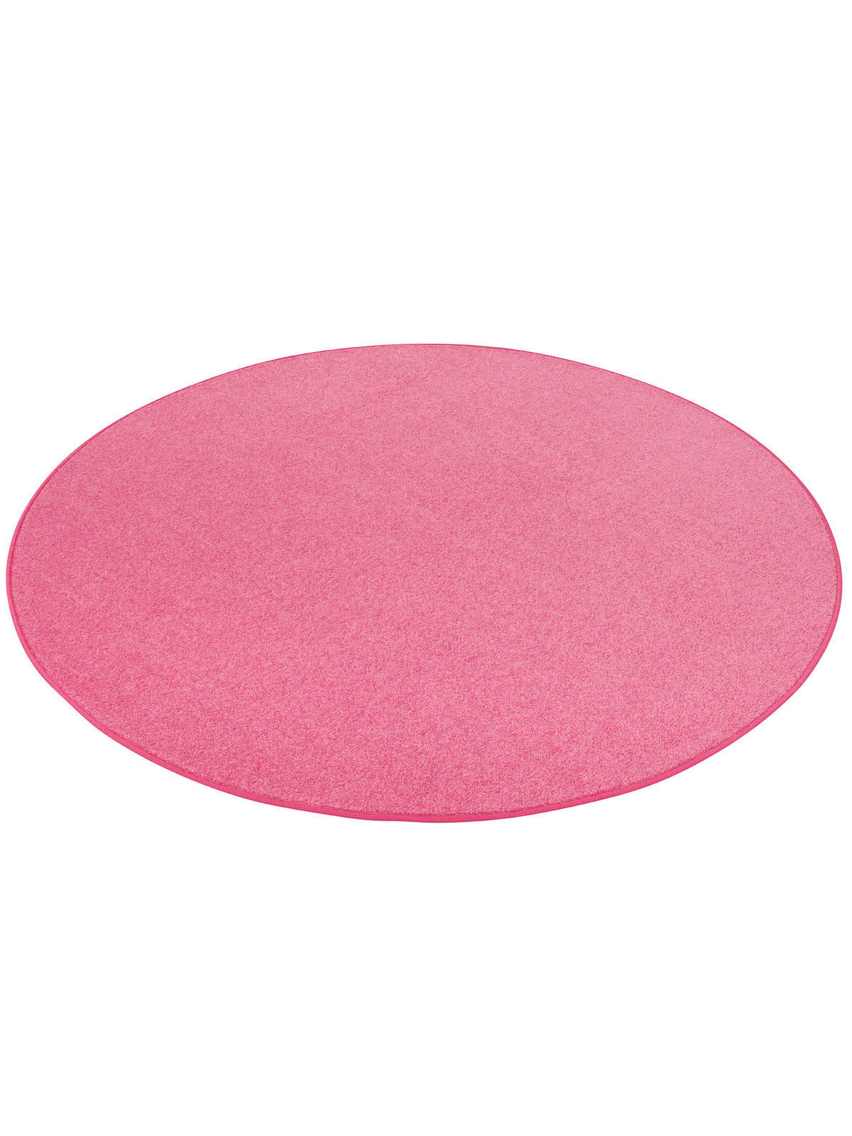 TREND VELOURS TEPPICH JOY RUND - Rosa, Textil (100/100cm) - Snapstyle