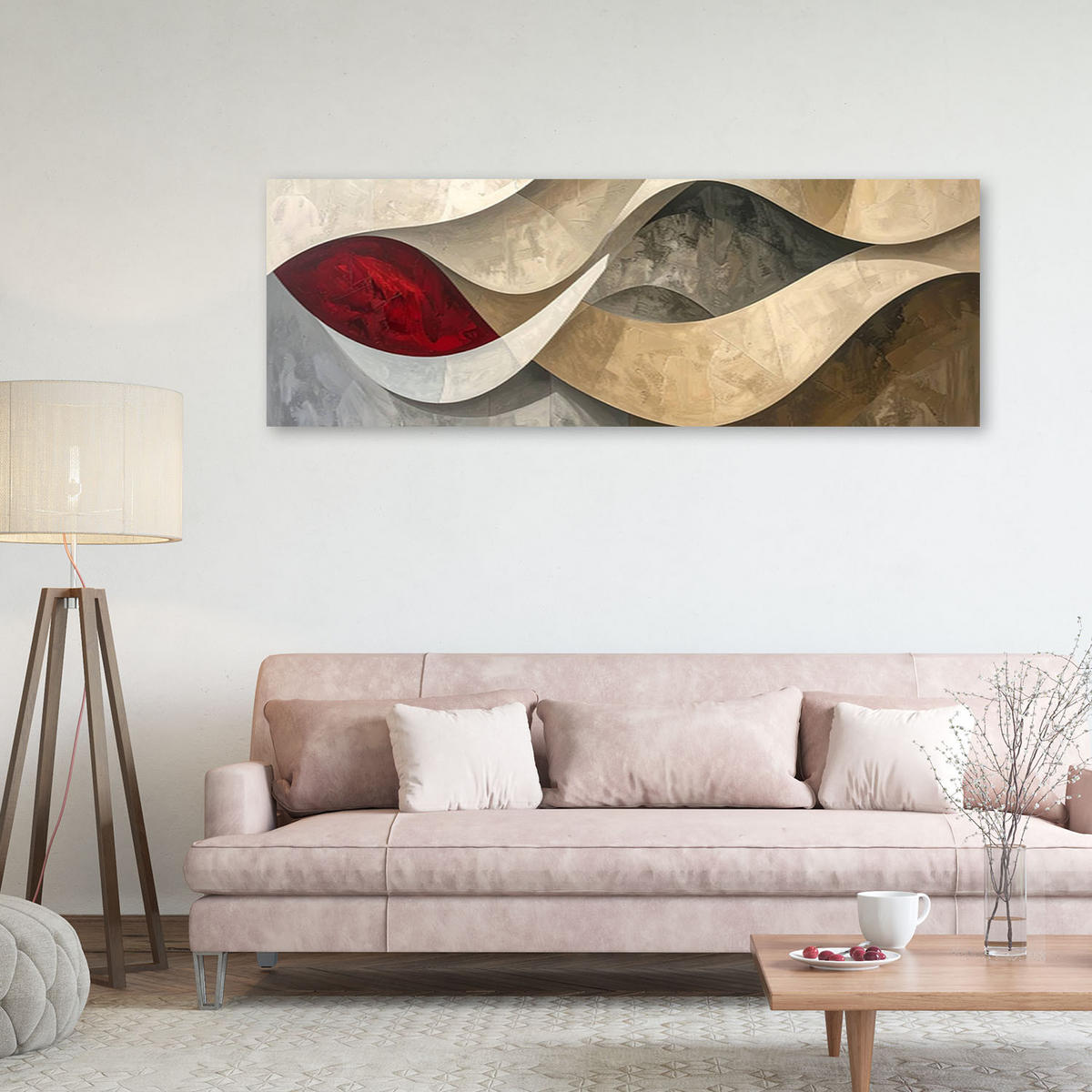 LEINWANDBILD 3D und geometrisch 150x50cm - Multicolor, Textil (150/50cm) - Feeby