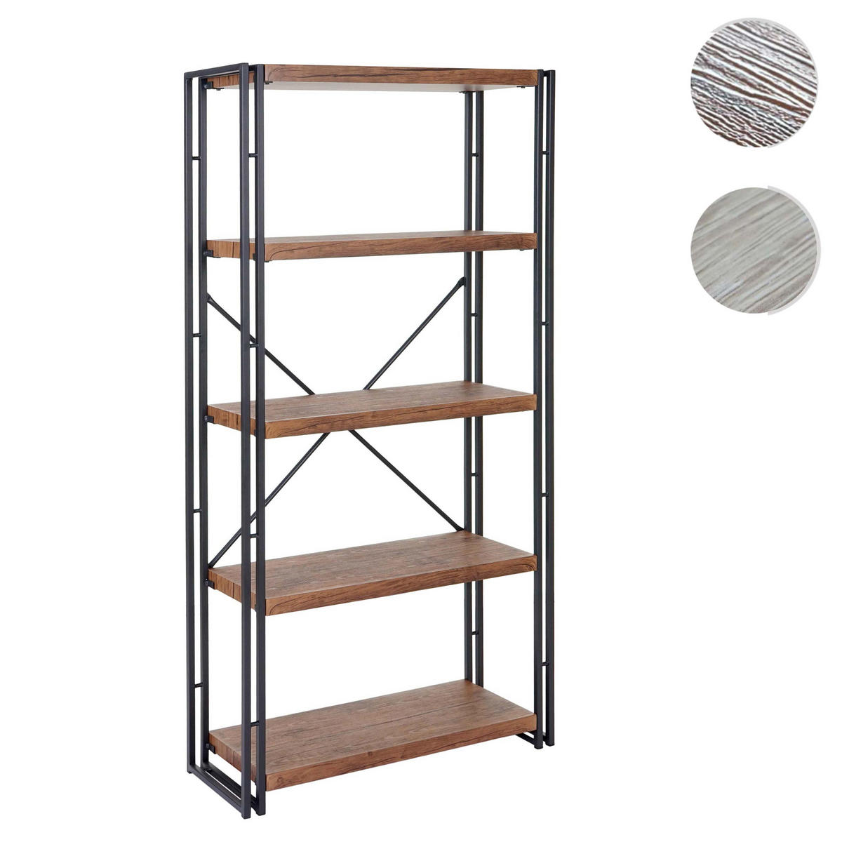 BÜCHERREGAL Holz - Braun, Holzwerkstoff (80/165/30cm) - MCW