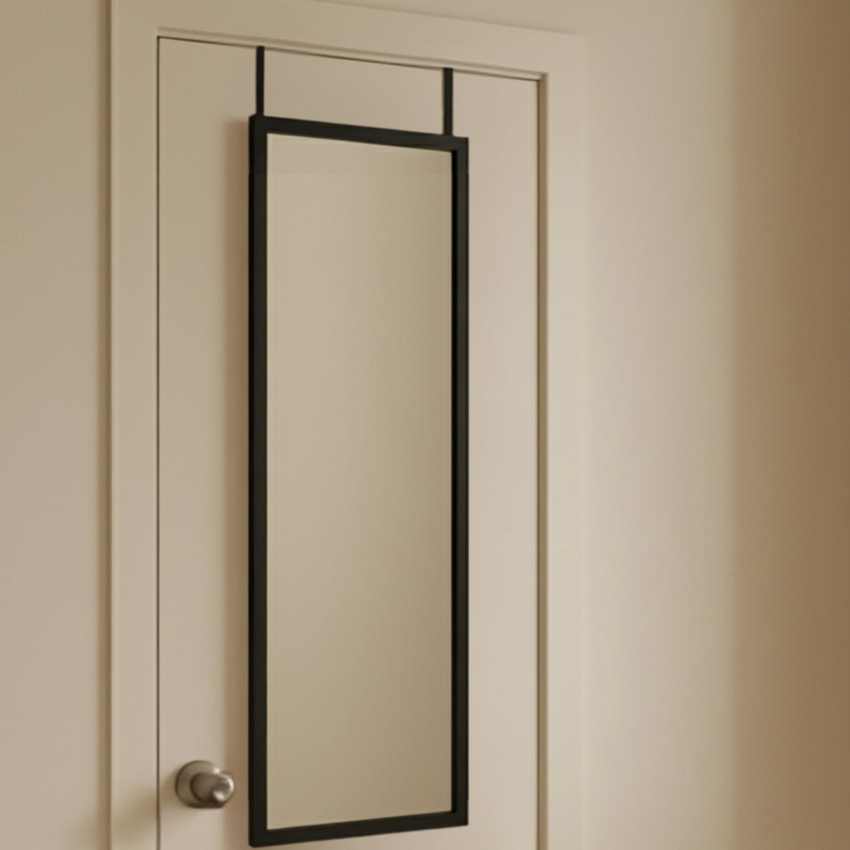 TÜRSPIEGEL Aina 36/110 cm - Schwarz, Glas (32/110/2cm) - EDAXO