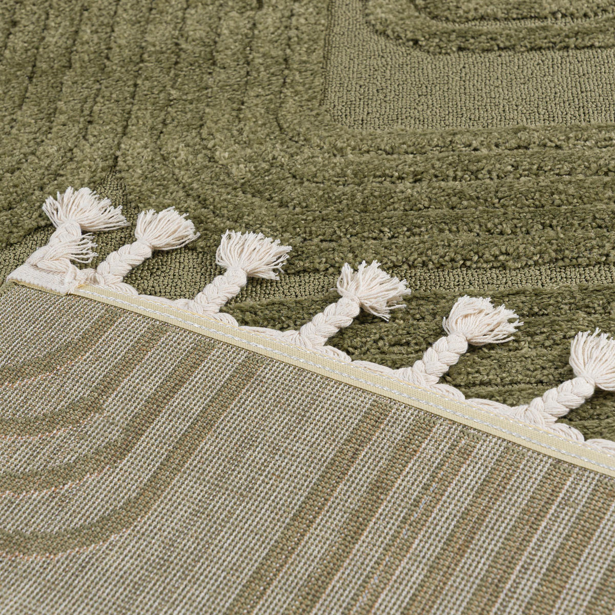 TEPPICH Grün Geometrisch, Moderne - 250 x 350 cm - Grün, Textil (250/350cm) - Mazovia