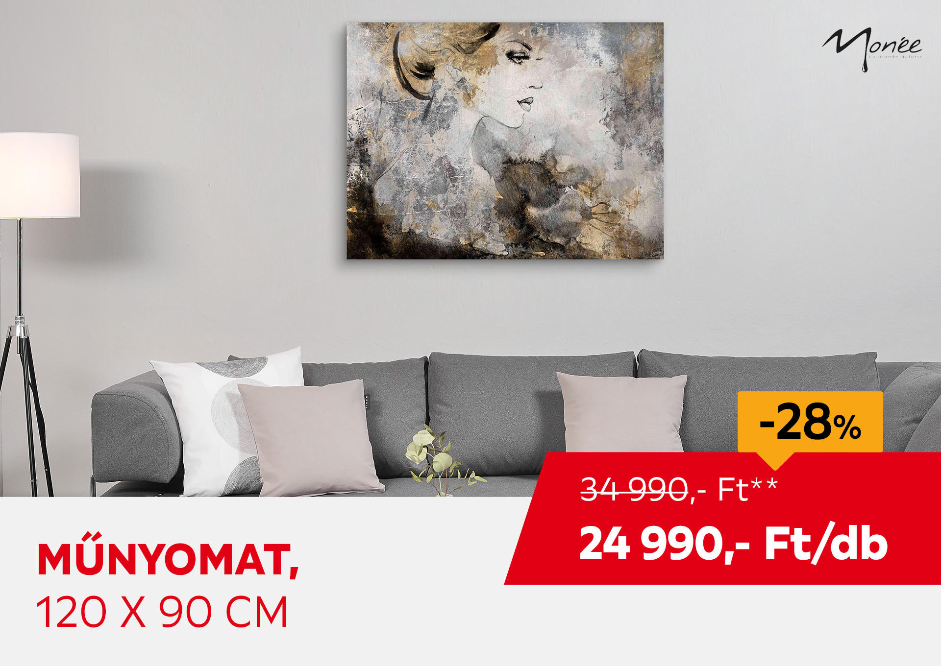 Műnyomat, 120 x 90 cm Kiemelt termék 34990 Ft.- helyett 24990 Ft.-