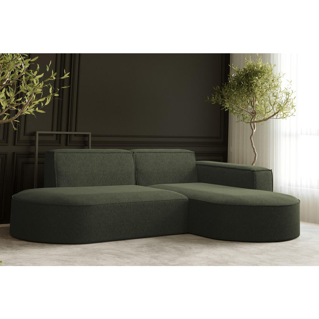 Thumbnail - Kaiser Möbel Ecksofa, Dunkelgrün, Holz, 5-Sitzer, L-Form,L-Form, 236x165 cm, Reach, Wohnzimmer, Sofas & Couches, Wohnlan...