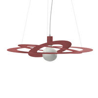 HÄNGELEUCHTE - Rot, Metall (40/40/25cm) - Lumicom