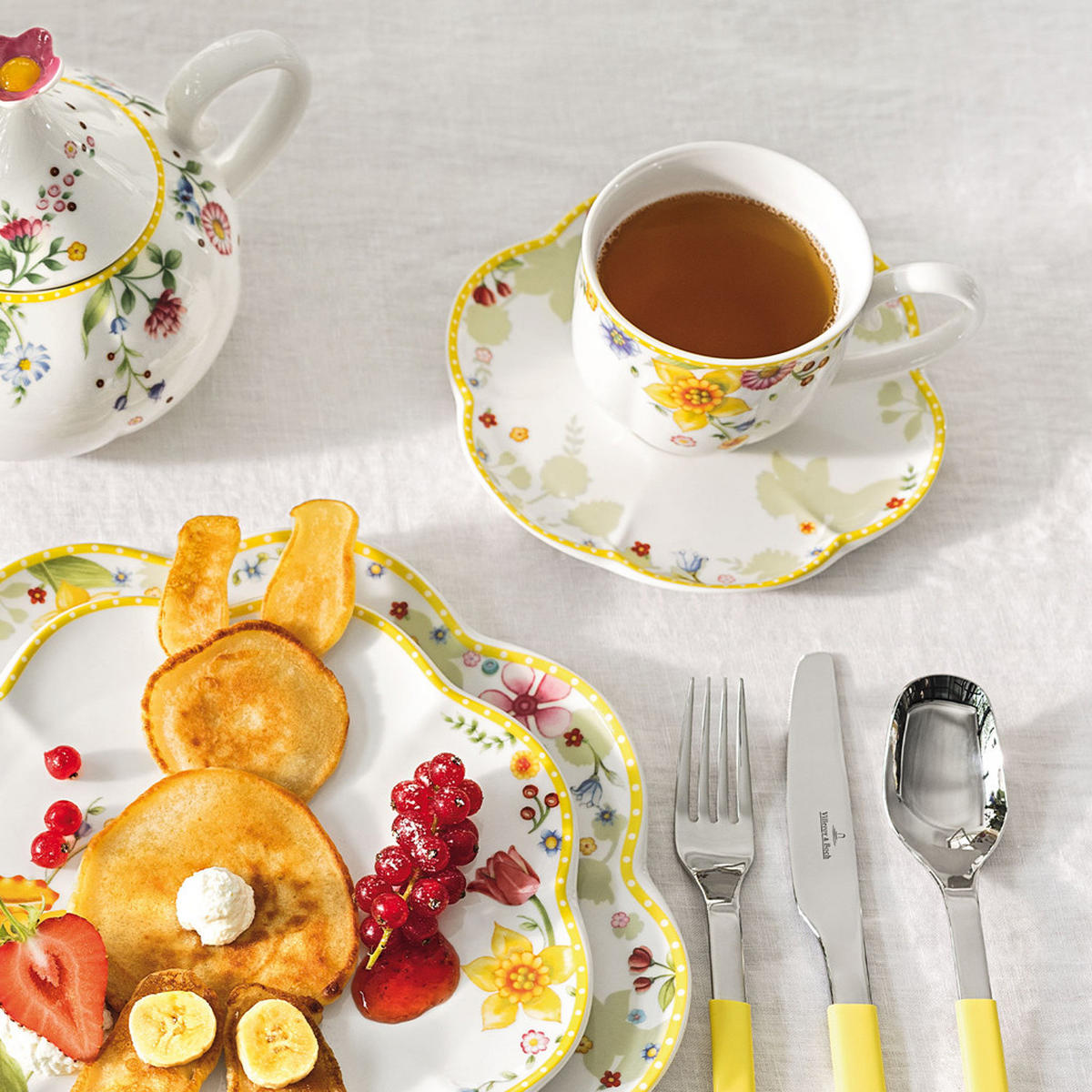 KAFFEEUNTERTASSEN Spring Awakening bunt ø 14,8 cm 6er Set - Multicolor, Keramik (14.8cm) - Villeroy & Boch