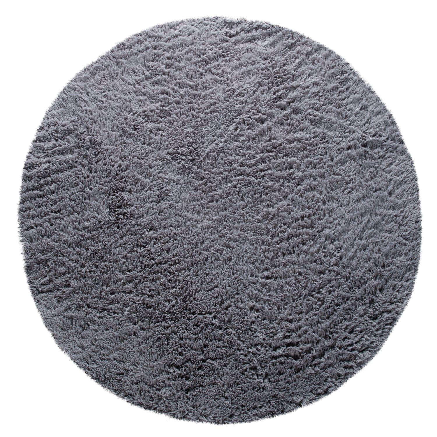 HOCHFLORTEPPICH 200/200 cm Silky 591 - Grau, Kunststoff (200/200cm) - Paco Home