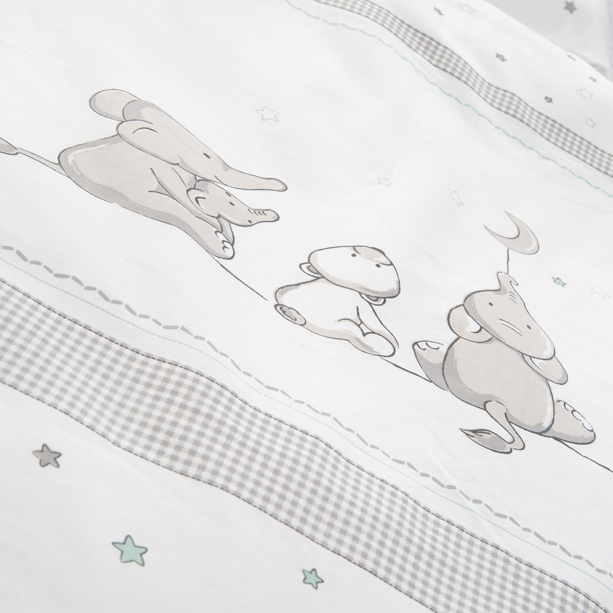 BABYBETTWÄSCHE Sternenzauber 100 x 135 cm - Grau, Textil (100/135cm) - Roba