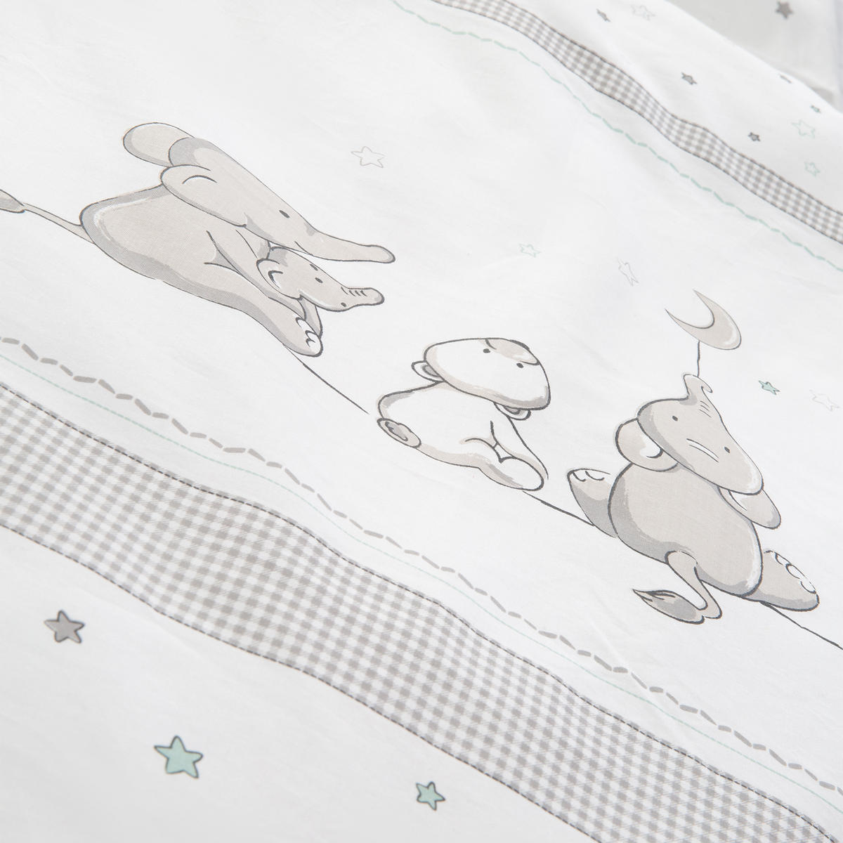 BABYBETTWÄSCHE Sternenzauber 100 x 135 cm - Grau, Textil (100/135cm) - Roba
