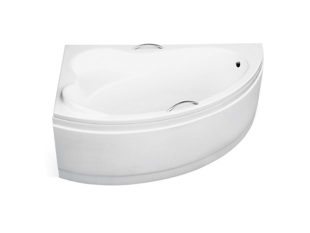 BADEWANNE Eckwanne ADA 160/100 Links mit Schürze Ablauf Füße - Weiß, Kunststoff (100/61.5/160cm) - bad land