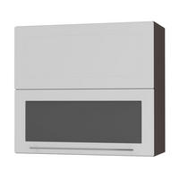 KÜCHENHÄNGESCHRANK Kvantum W8BS/80 Weiß Matt / Lava Matt 80 / 32,5 / 72cm - Dunkelgrau/Weiß, Holz/Holzwerkstoff (80/72/32.5cm) - Feldmann-Wohnen