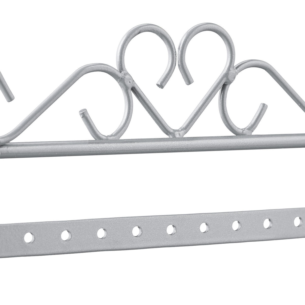 OHRRINGHALTER - Silberfarben, Metall (16.5/30.5/6.5cm) - Relaxdays