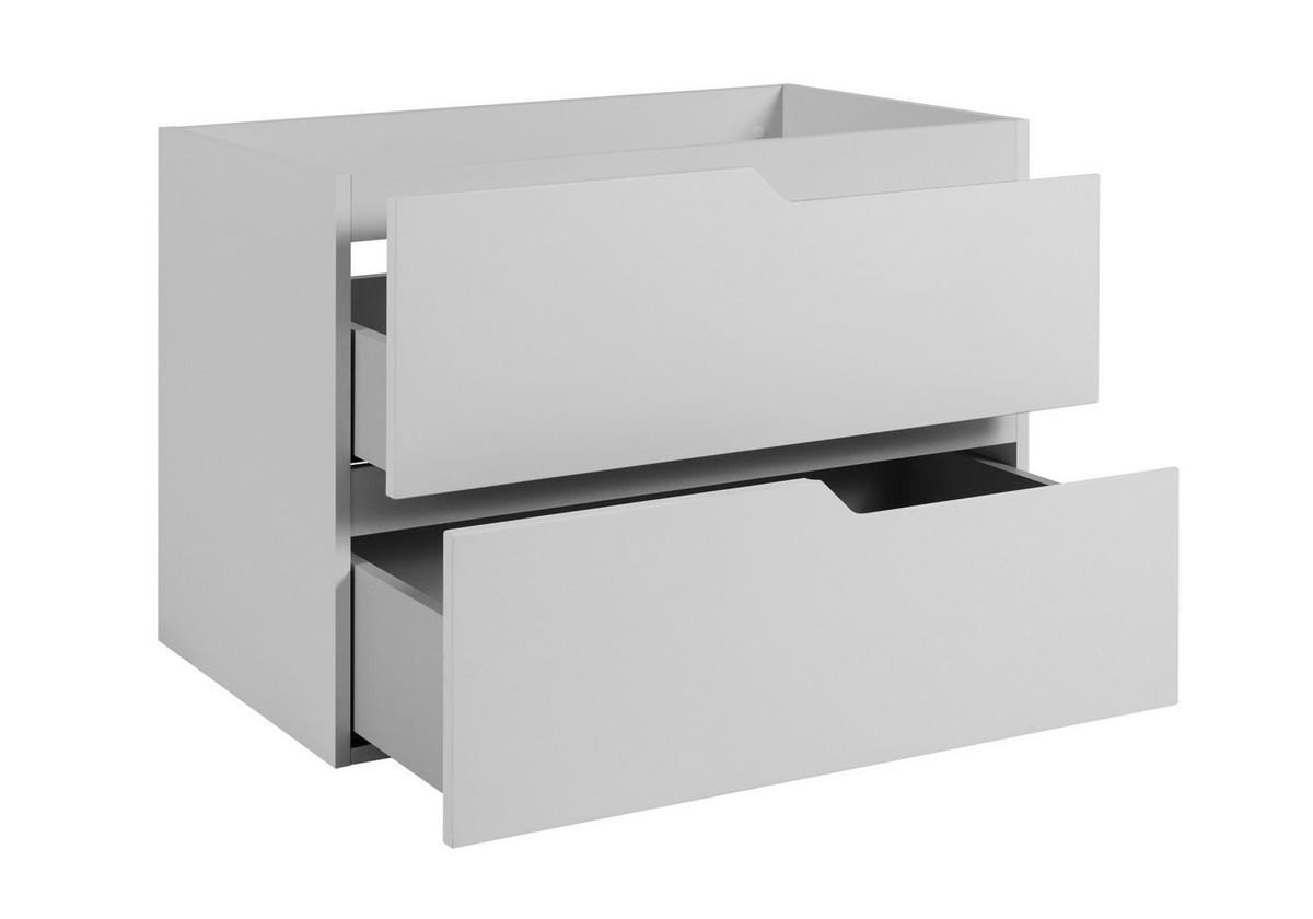 BADEZIMMERSCHRANK: Weiß / Eiche Craft, 100 (80 + 20) x 46 x 58 cm - Eichefarben/Weiß, Holzwerkstoff (100/58/46cm) - 3XE LIVING