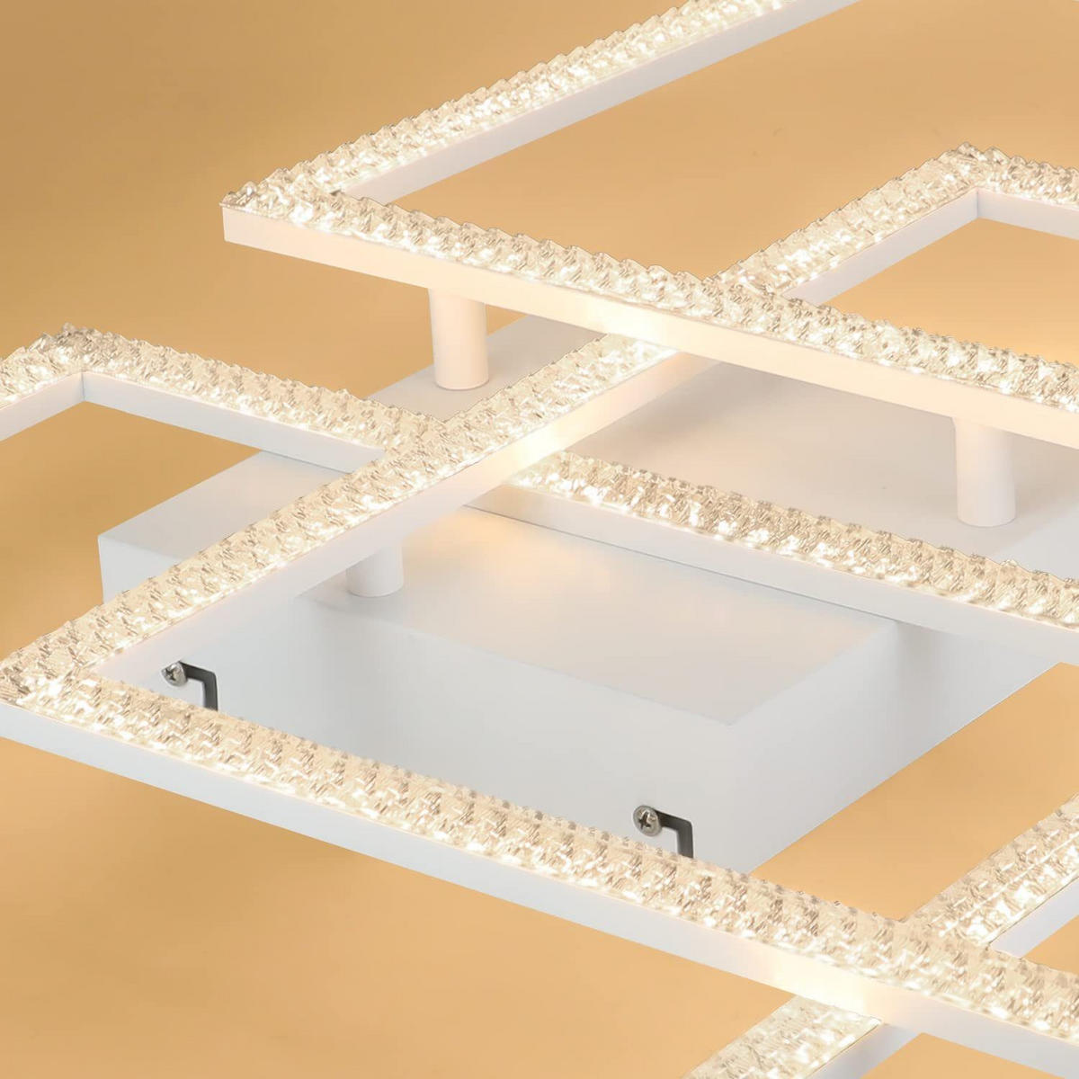 LED-DECKENLEUCHTE Brenntod 60.0/8.0/75.0 cm - Weiß, Metall (75/60/8cm) - ZMH
