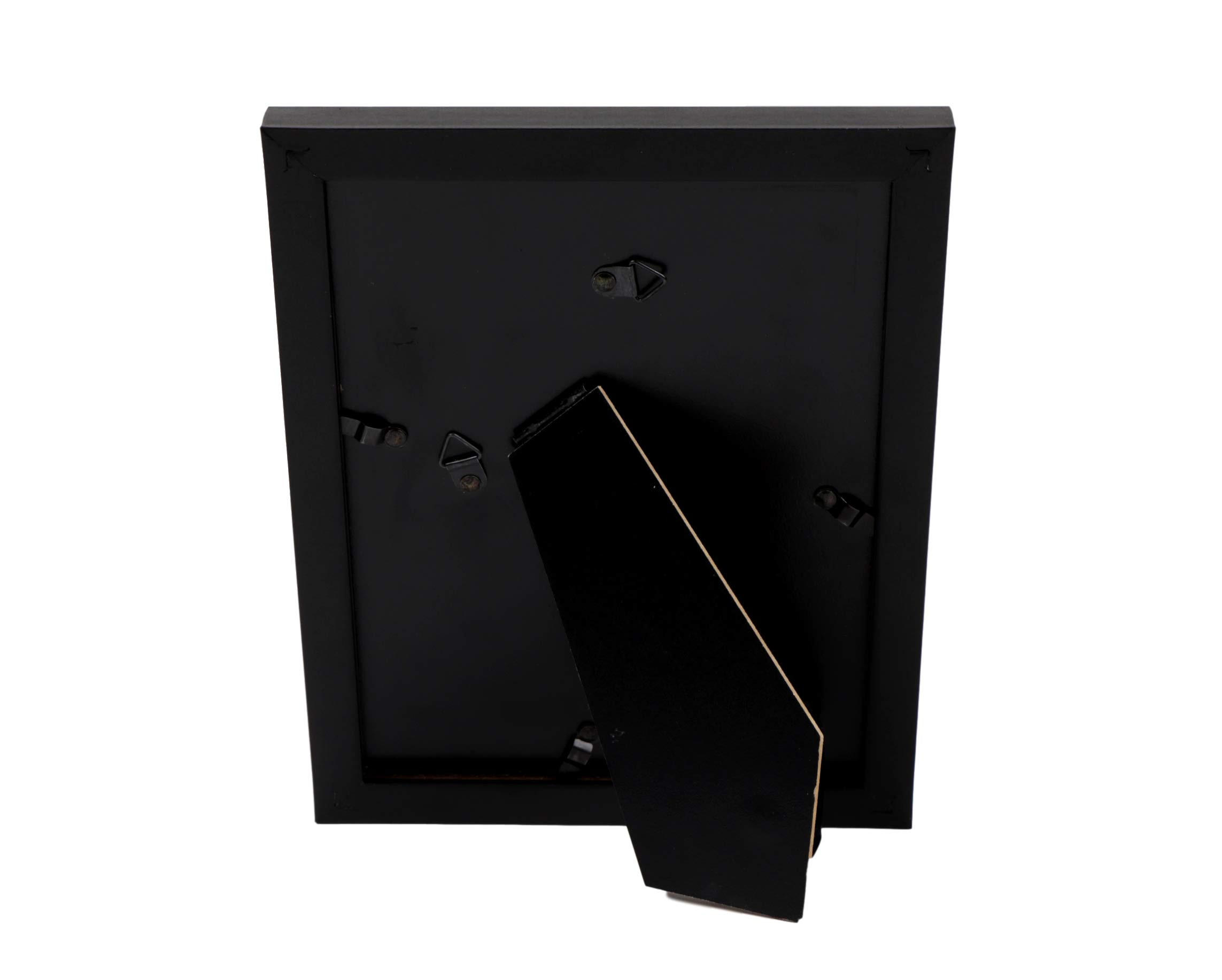 RAHMEN Set mit 48 aus MDF und Acrylglas Schutz und Aussteller für Fotografien, Bilder, Poster, Gemälde, Dekoration für Haus Farbe Schwarz A4 - Schwarz, Holz (21/3/29.7cm) - Nacnic