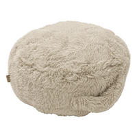 KINDERPOUF Mammoth rund flauschig - Beige, Textil (65/65/65cm) - MeowBaby