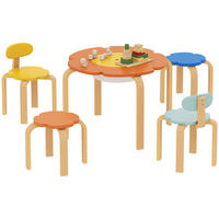 KINDERTISCH-SET 5-teiliges DE-10499 Bunt - Multicolor, Metall (69/45/69cm) - ComfortXL