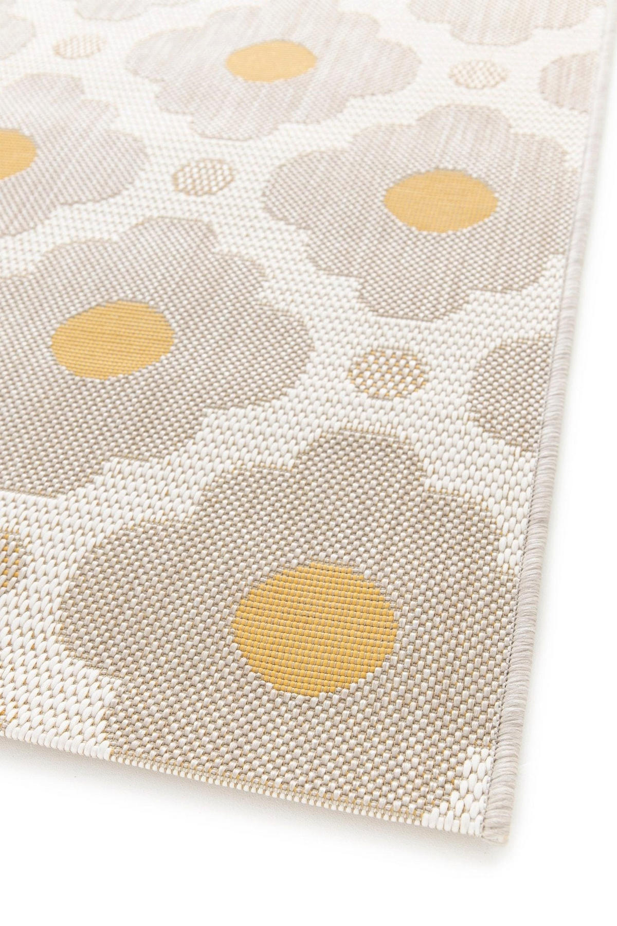 DESIGN Teppich für Innen und Außen gelb - Gelb, Textil (160/230cm) - AFK Living
