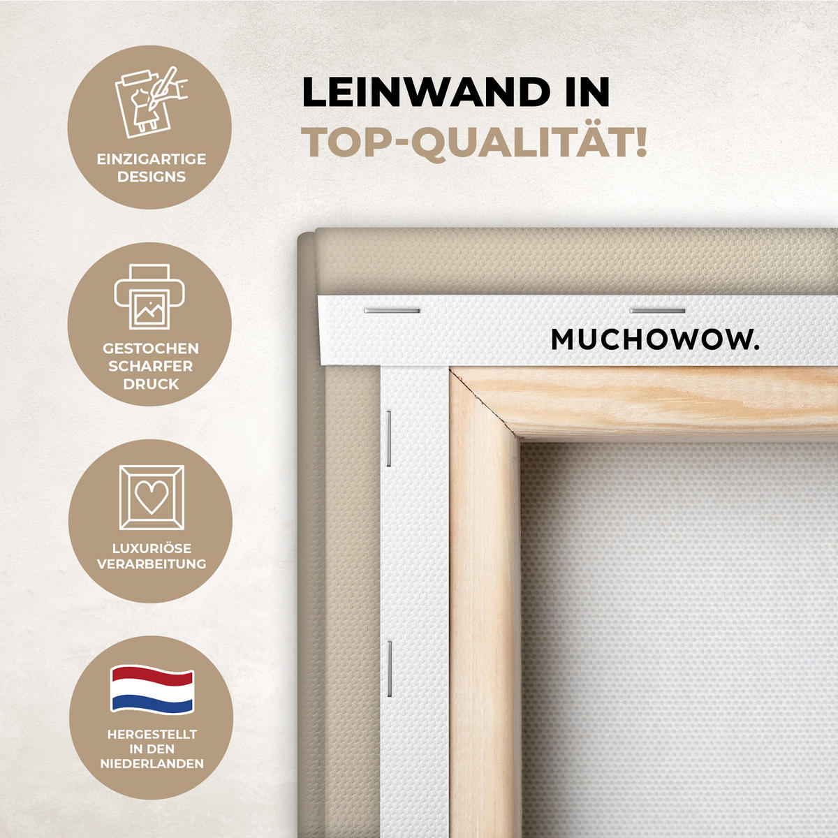 LEINWANDBILD Sonnenlicht - Löwenzahn - Botanisch - Blumen Wohnzimmer Groß 120x80 cm - Creme, Textil (120/80cm) - MuchoWow