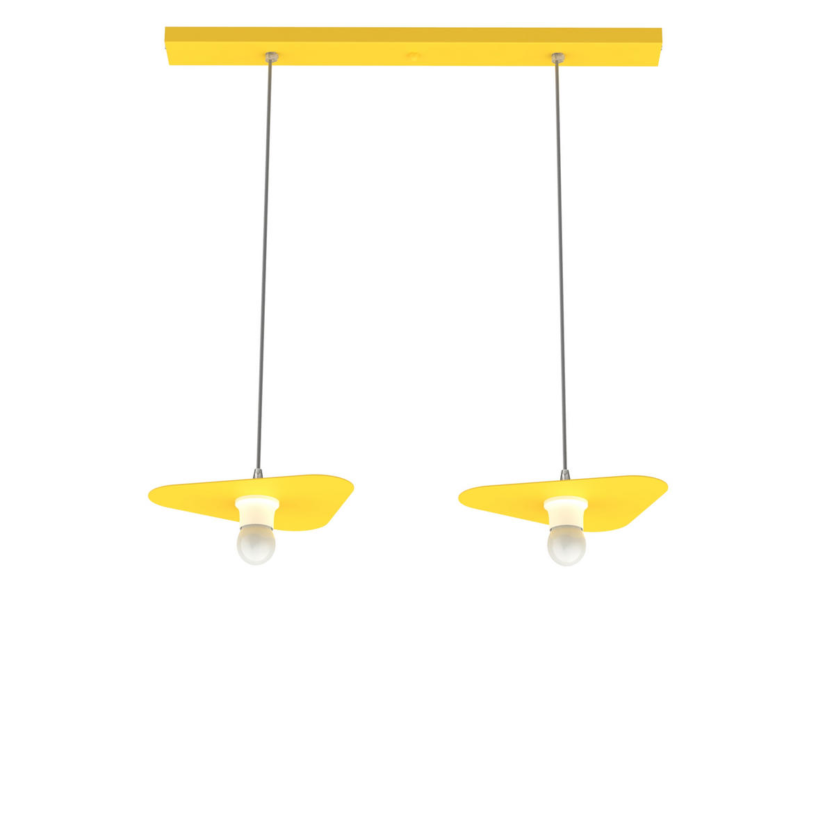 HÄNGELEUCHTE - Gelb, Metall (25/30/7cm) - Lumicom