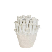 VASE Kyral Weiß 27,5/27,5/27,5 cm - Weiß, Keramik (27.5cm) - Light & Living