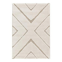 TEPPICH Design Relief-Effekt beige - Beige, Textil (200/290cm) - AFK Living