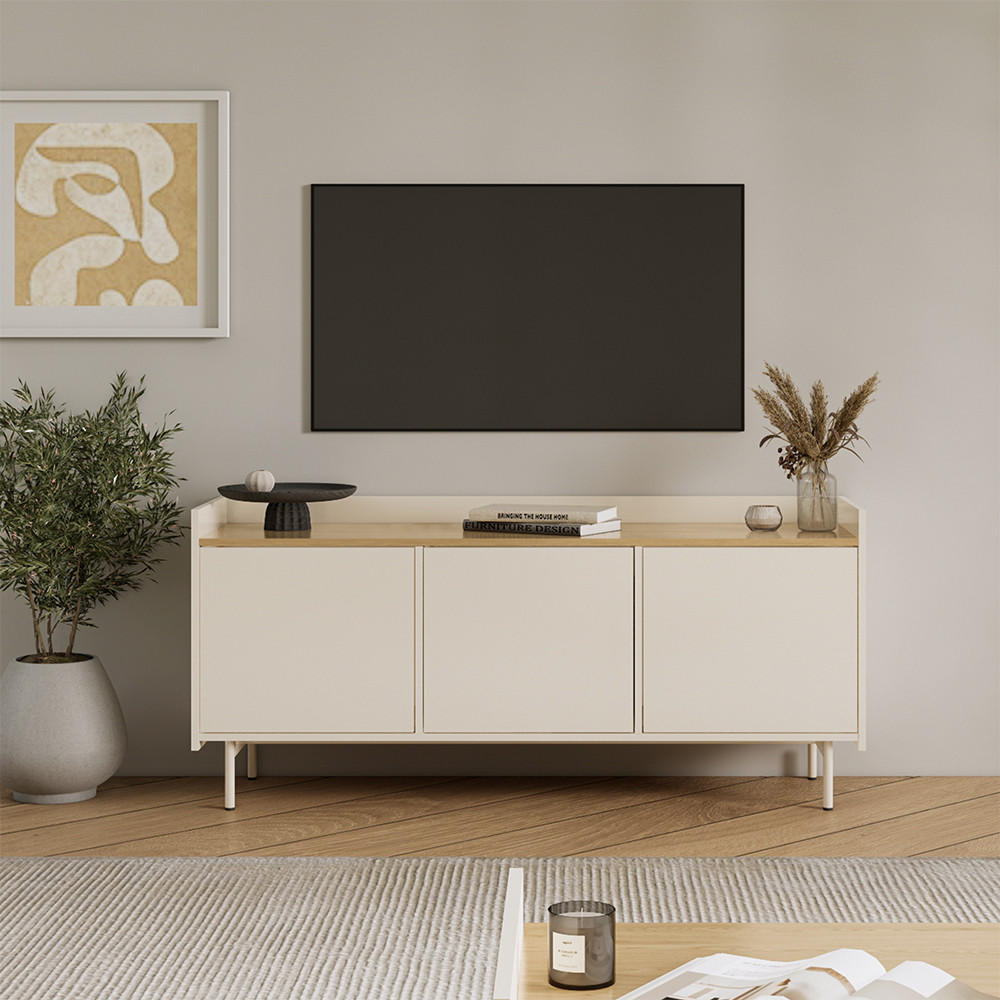 SPODNÁ DOSKA Velina krém - krémová, kompozitné drevo (140/63/40cm) - Vicco