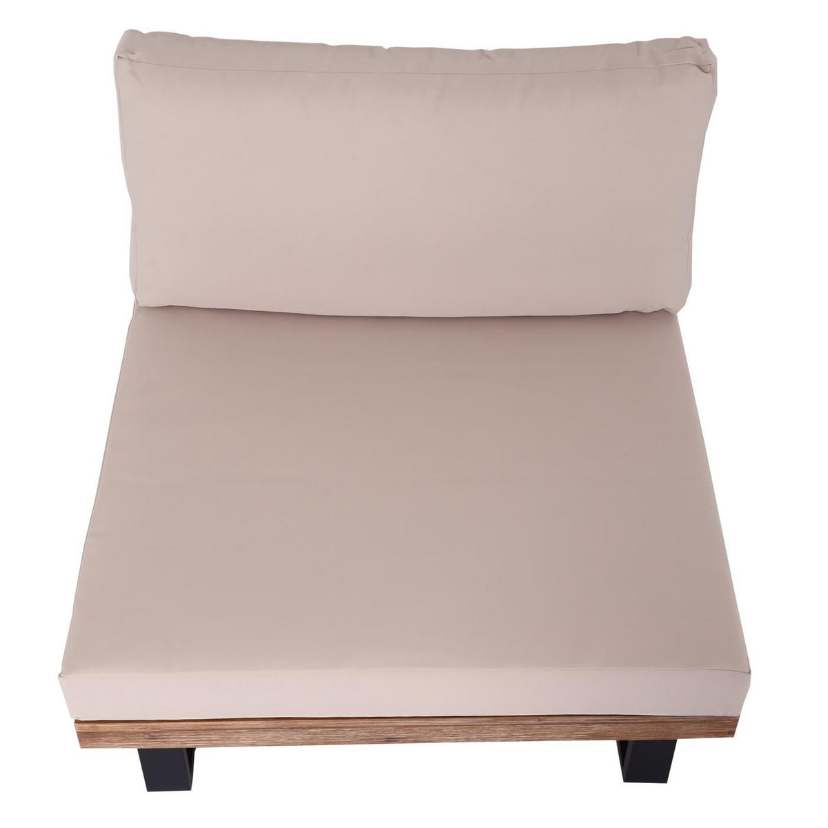 LOUNGESESSEL Garten Hellbraun Beige - Braun, Holz (82/75/82cm) - PROREGAL