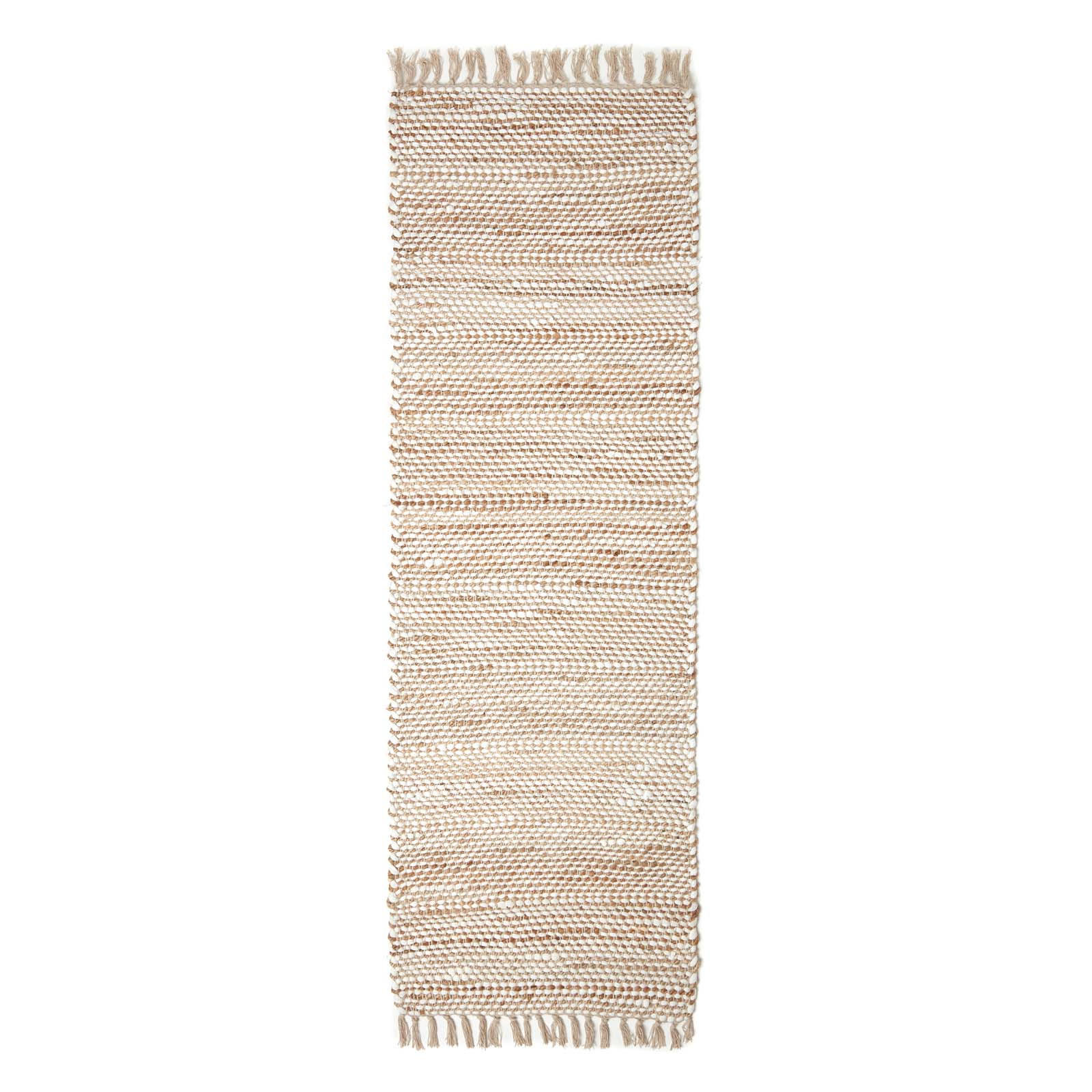 TEPPICHLÄUFER Horizon gemustert 66/200 cm - Naturfarben, Textil (66/200cm) - Homescapes