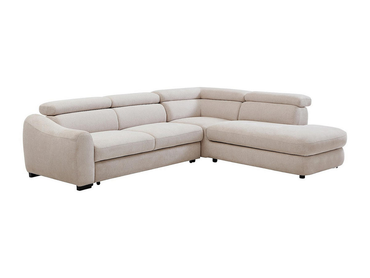 SCHLAFSOFA - 6 Personen - stoff - beige Besema - Beige, Kunststoff/Textil (272/75/226cm) - Vente-Unique