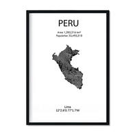 POSTER Country Map – Venezuela A4 Rahmenlos - Klar, Papier (29.7/5/21cm) - Nacnic