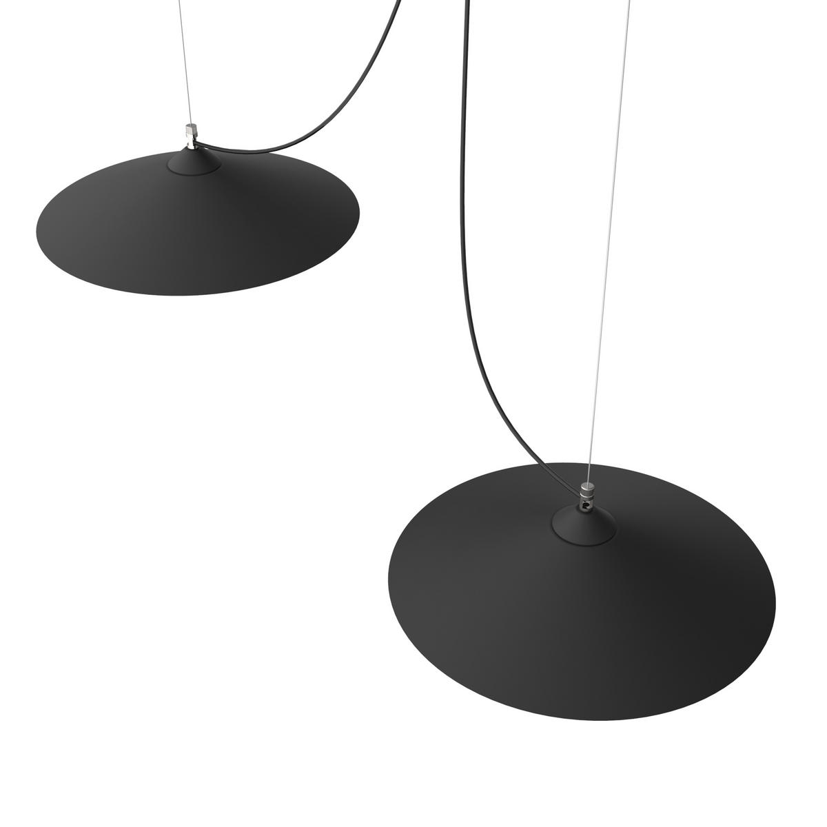 HÄNGELEUCHTE - Schwarz, Metall (40/40/9cm) - Lumicom