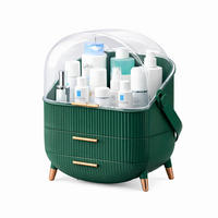 KOSMETIKORGANIZER Carroll Ⅲ 26/16/38 cm - Dunkelgrün, Kunststoff (16/38/26cm) - Nettlife