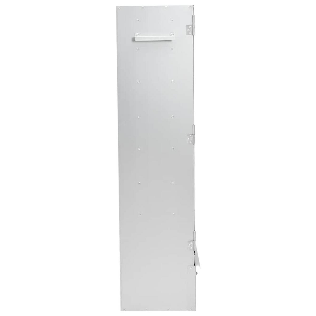 RÄUCHEROFEN Mit Kaltrauchgenerator Verzinkter Stahl - Silberfarben, Metall (44.5/110/29cm) - vidaXL