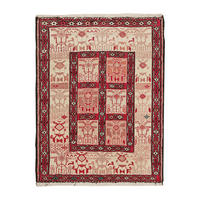 KELIM-TEPPICH handgewebt Sumak Shahsavan Beige 89/69 cm Schurwolle - Beige, Textil (69/89cm) - Looma