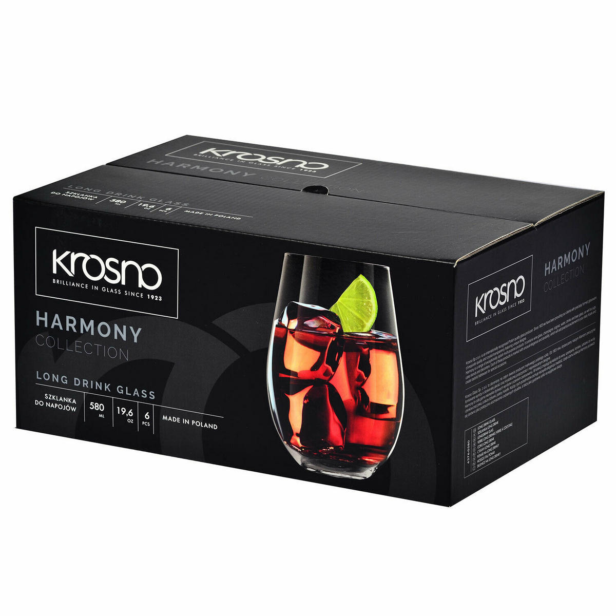 ROTWEINGLÄSER OHNE STIEL 6er-Set, 580 ml - Transparent, Glas (0.58L) - Krosno Glass