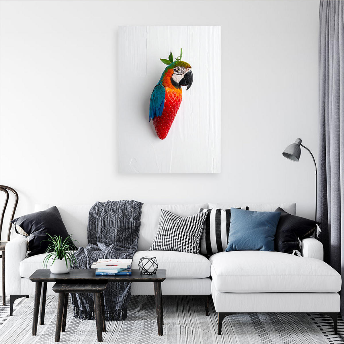 LEINWANDBILD Abstraktion 60x90cm - Multicolor, Textil (60/90cm) - Feeby