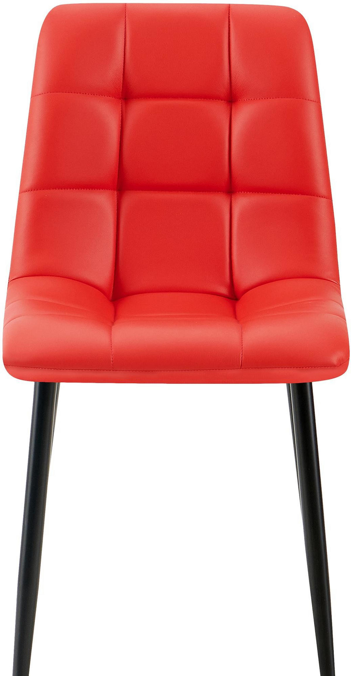 ESSZIMMERSTUHL Antibes 84x45x55 cm Rot - Rot, Leder (45/84/55cm) - furnicato