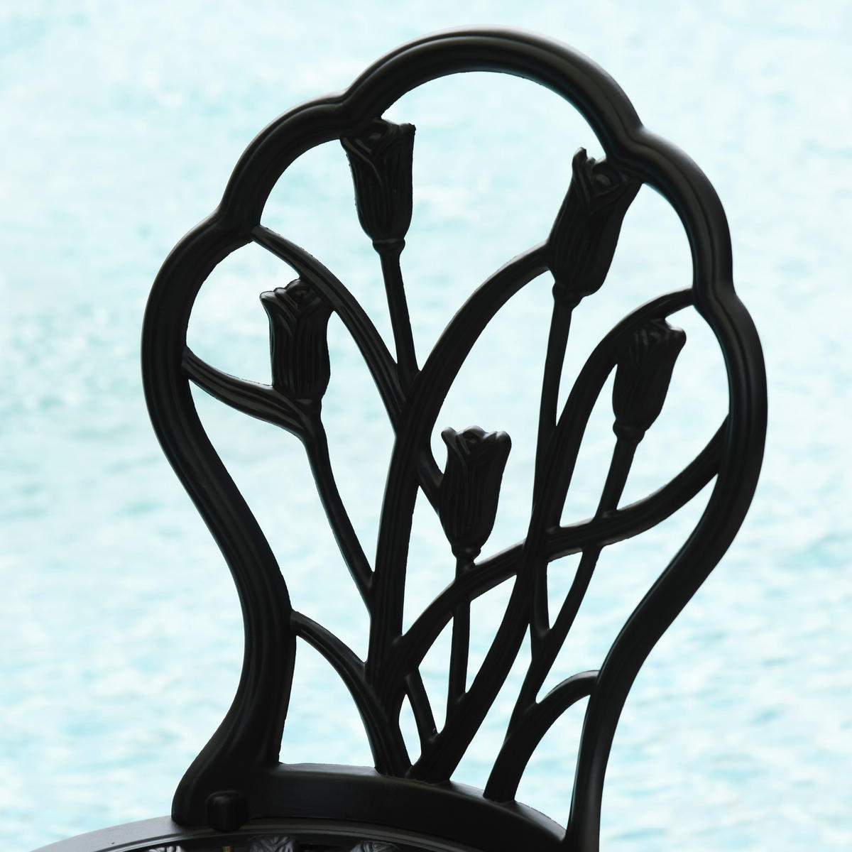 GARTENTISCH Schwarz 60.0/60.0/67.0cm - Schwarz, Metall (60/60/67cm)