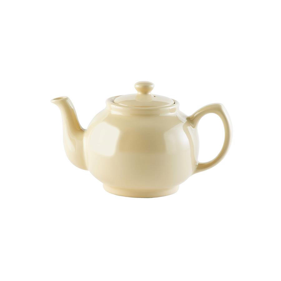 TEEKANNE 450 ml Steingut klassisch creme, für 2 Tassen - Creme, Keramik (0.36L) - Price & Kensington