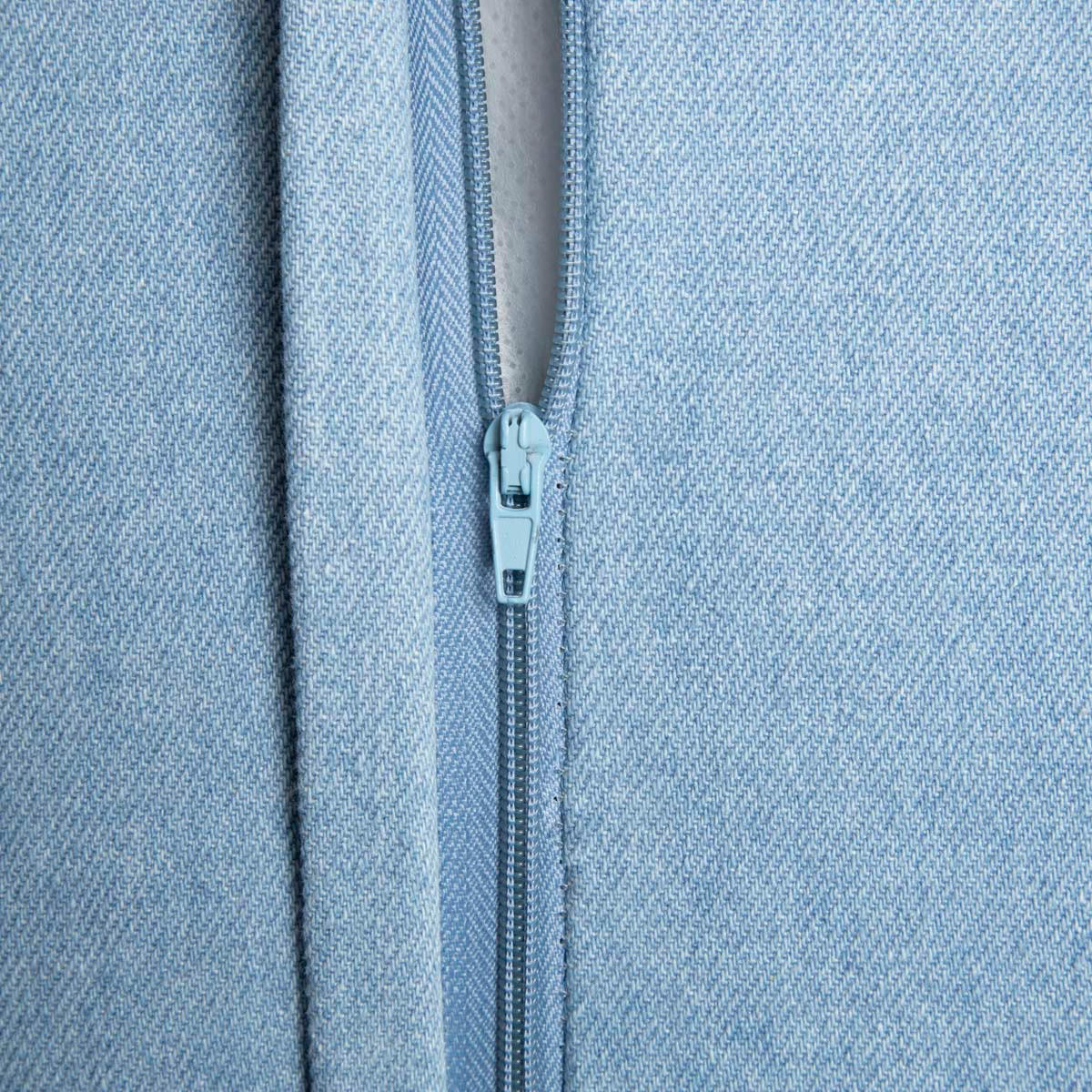 KOPFKISSENBEZUG Thorn denim 45/45 cm - Blau, Textil (45/45cm) - Homla