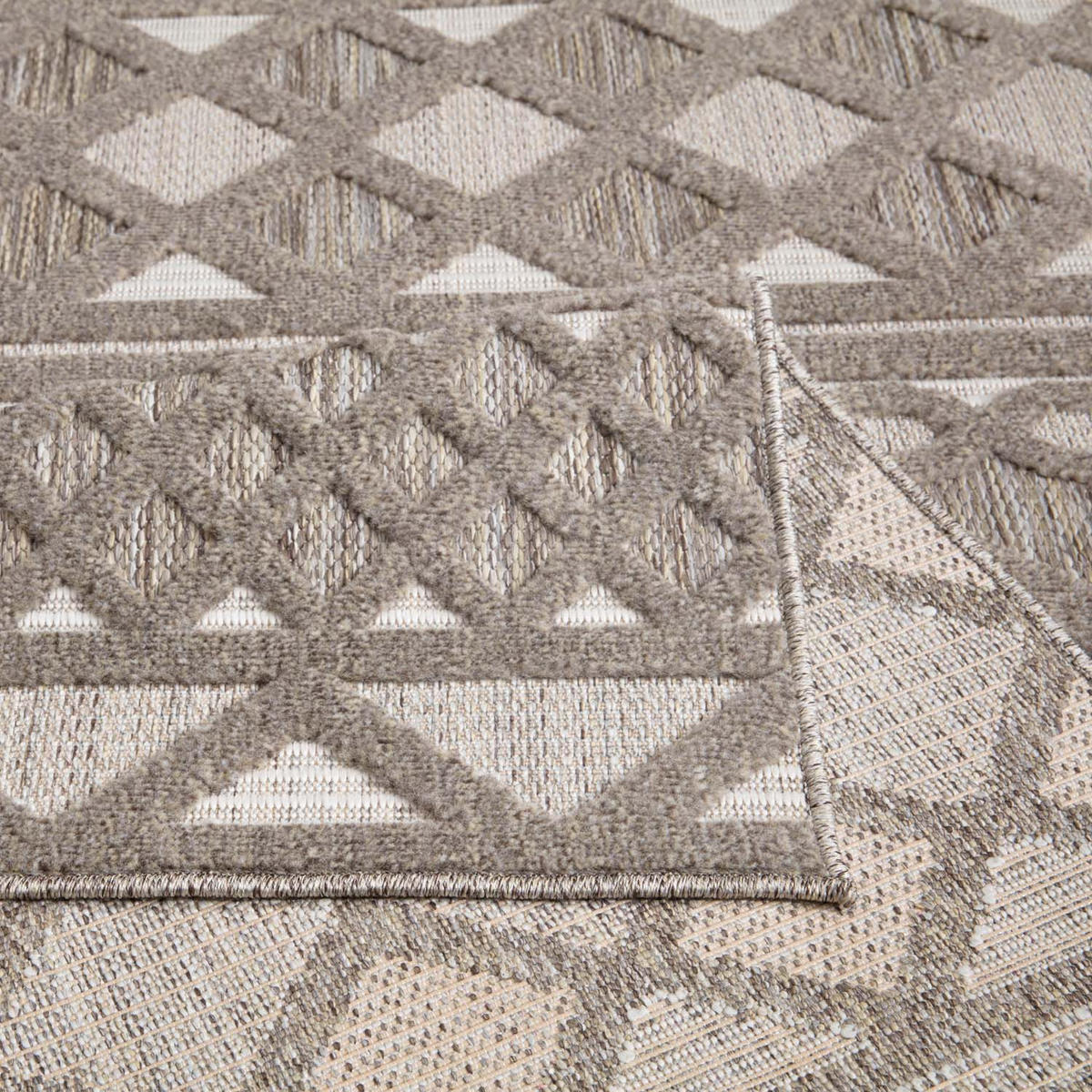 OUTDOOR-TEPPICH Santorini 435 Braun 240x340 cm - Braun, Textil (240/340cm) - carpet city