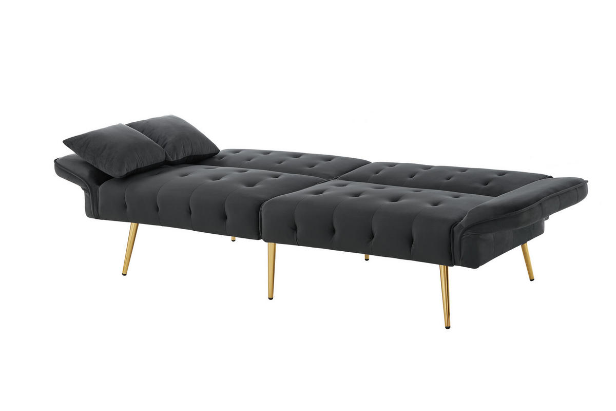 SOFABETT 178/82/70 cm Antikgrau - Grau, Textil (82/70/178cm)