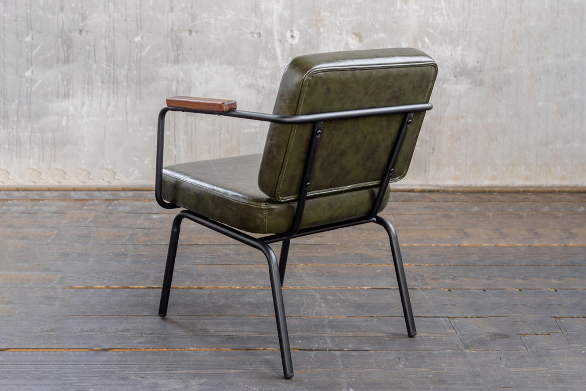 STUHL VISU Grün Kunstleder - Grün, Leder (63/80/64cm) - KAWOLA