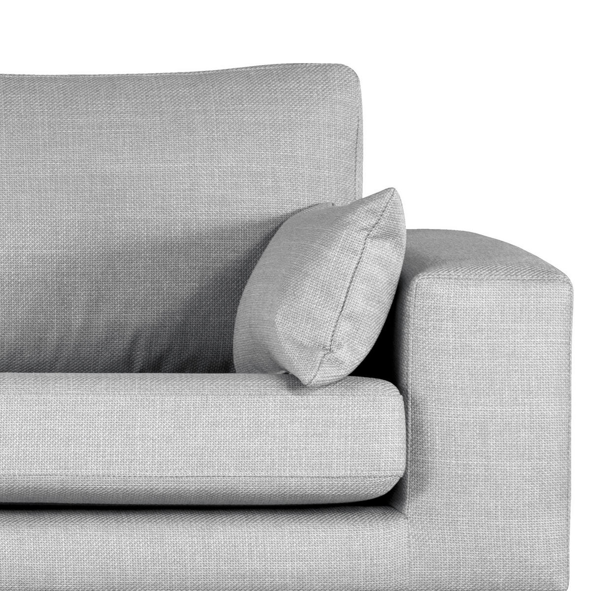 3-SITZER SOFA - Hellgrau, Textil (237/81/88cm) - home24