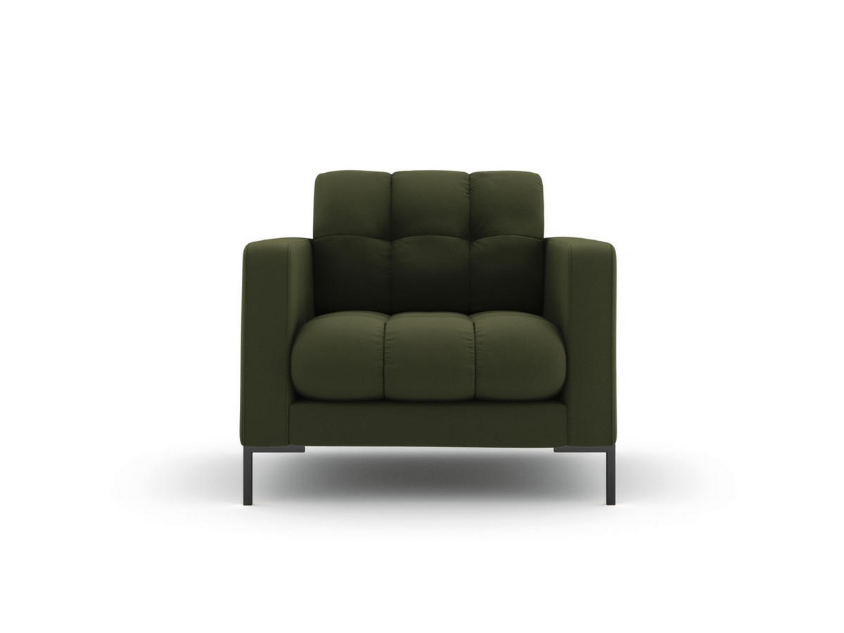 SESSEL Mamaia aus strukturiertem Stoff grün - Grün, Textil (92/75/87cm) - Micadoni