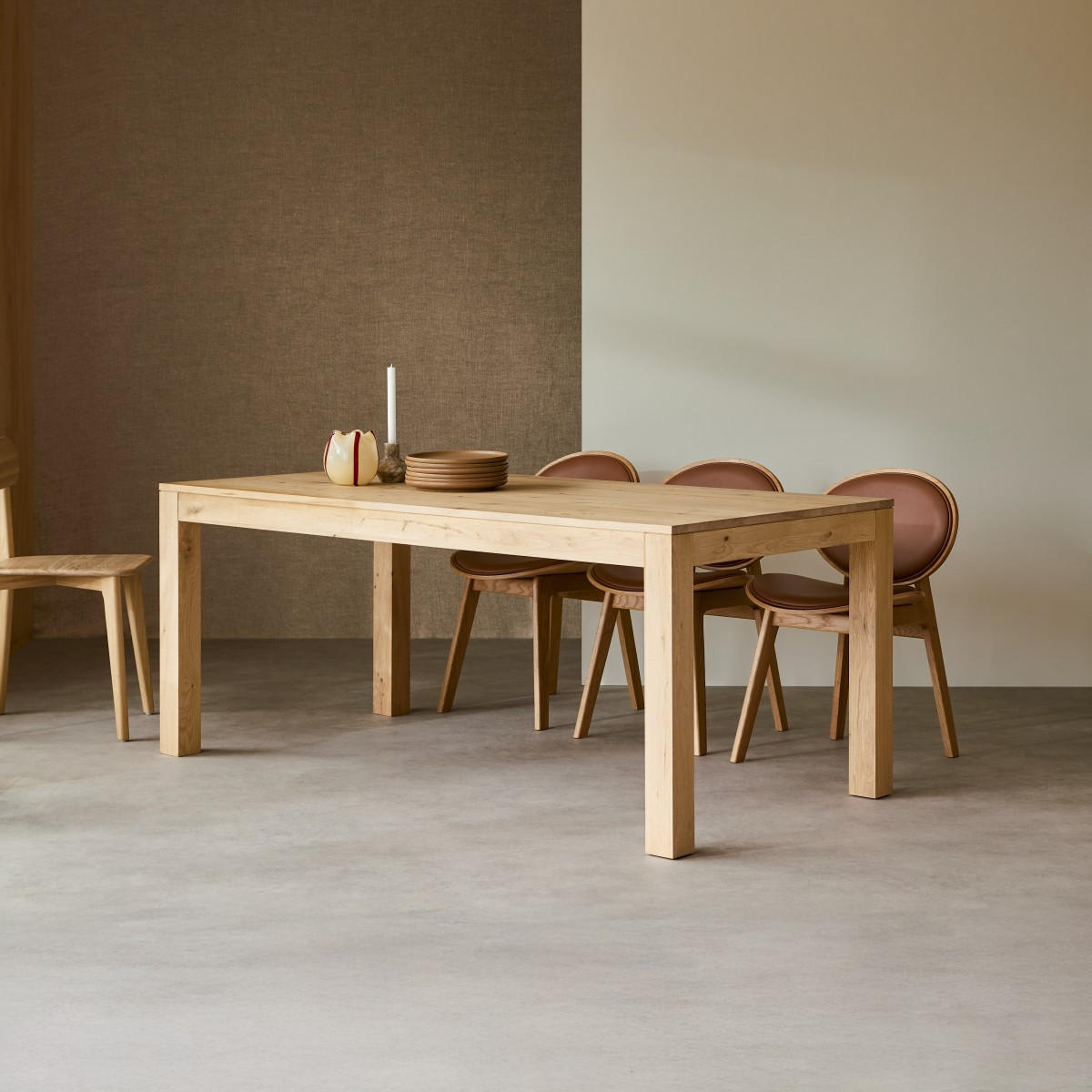 TISCH Eden Natur aus Eiche - Naturfarben, Holz (90/260/75cm) - Tikamoon