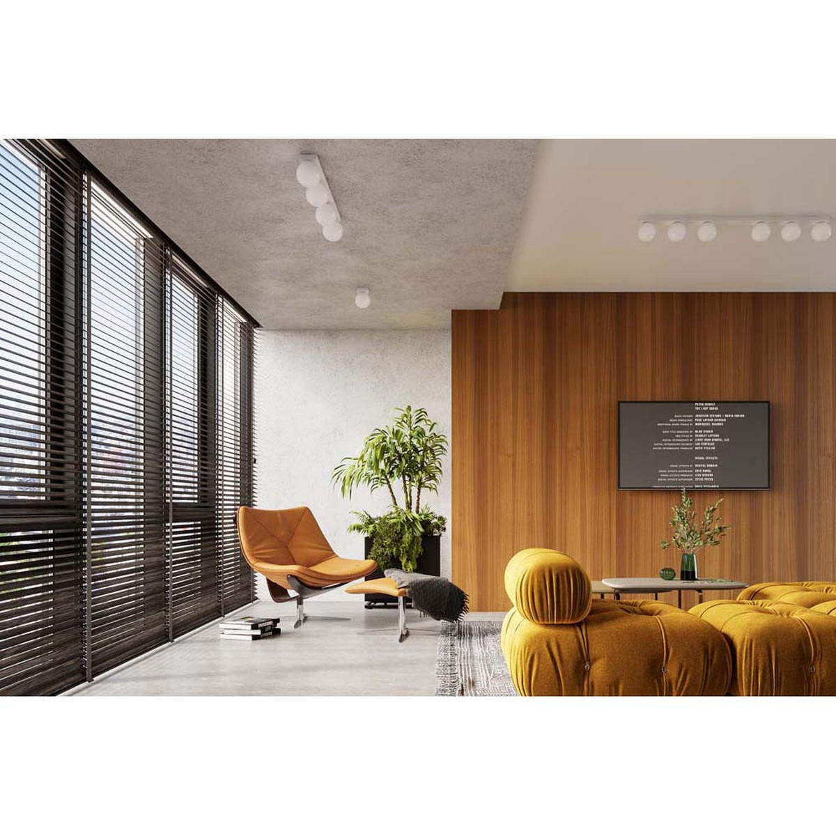 LED DECKENLEUCHTE Stahl Weiss - Weiß, Glas (34.5/12/14.5cm)