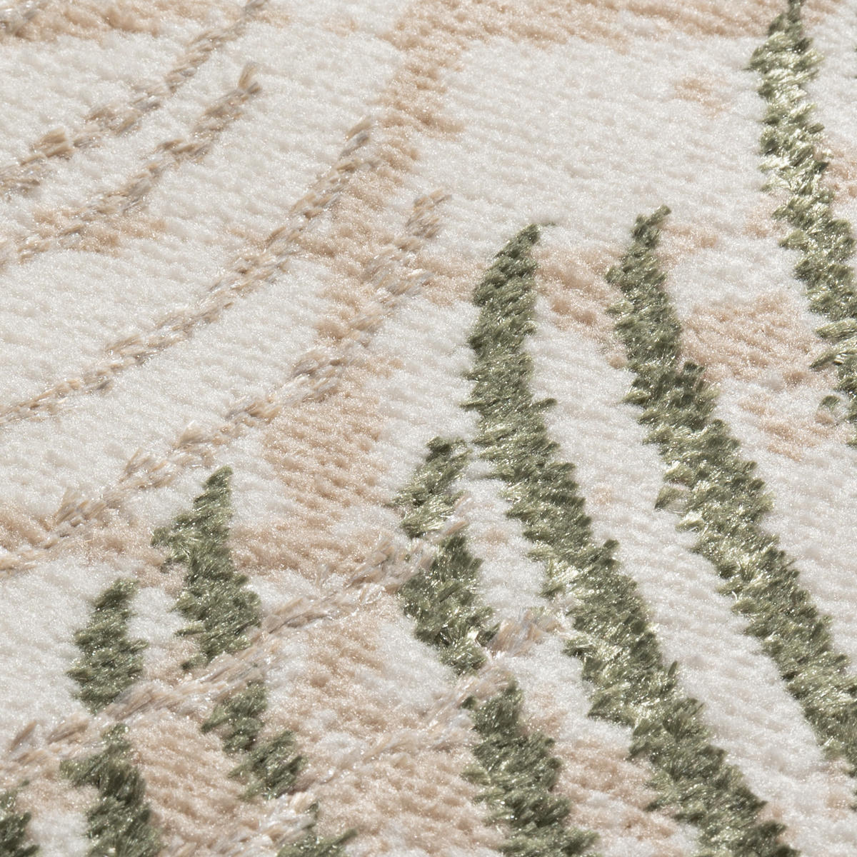 TEPPICHLÄUFER CRYSTAL hellgrün natur 80/300 cm - Hellgrün, Textil (80/300cm) - Tapiso