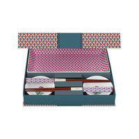 GESCHENKSET Rund oriental blumenfestival blau - Blau, Keramik (21.3cm) - Pip Studio