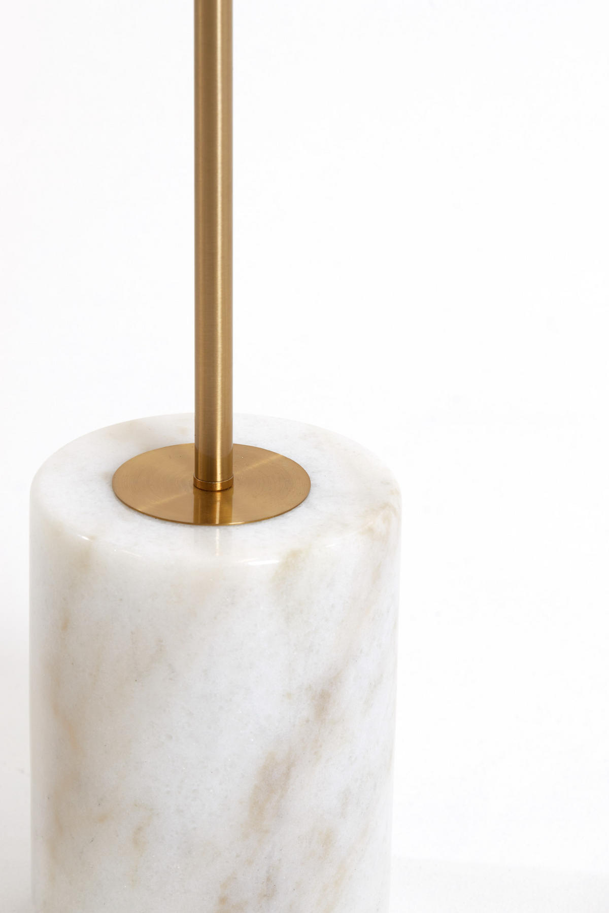 STEHLEUCHTE Medina Weiß Ø25/156 cm - Weiß, Glas (25/25/156cm) - Light & Living